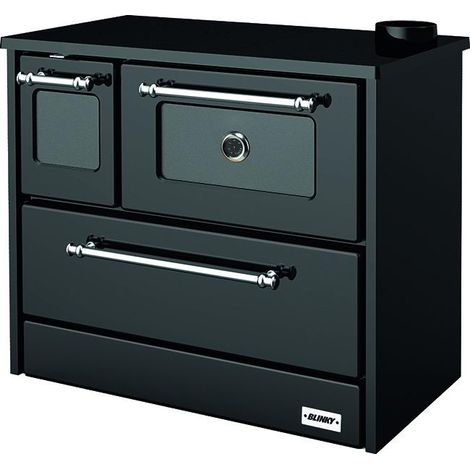 Cucina blinky a legna con forno, giusy porta vetro, antracite (1/3)