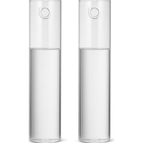 Lot de 2 Vases Muraux Cylindriques en Verre Transparent Suspendre Murale, Entretien Facile, Décoration Élégante pour Plantes et Fleurs (1/5)