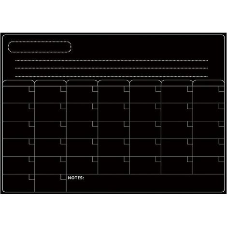 Tableau blanc,tableau magnétique effaable à sec calendrier tableau blanc réfrigérateur autocollants cuisine réfrigérateur tableau blanc pour horaire hebdomadaire mensuel planificateur quotidie (1/4)