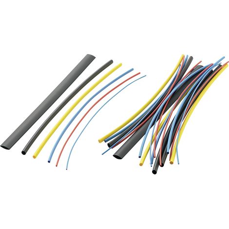 TRU COMPONENTS 1571322 Schrumpfschlauchsortiment Bunt 9.50 mm 0.60 mm Schrumpfrate:2:1 28 St.