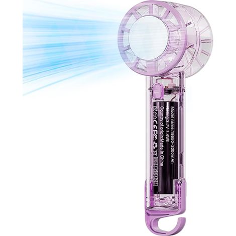 Ventilateur à main 3 vitesses rechargeable et puissant (1/5)
