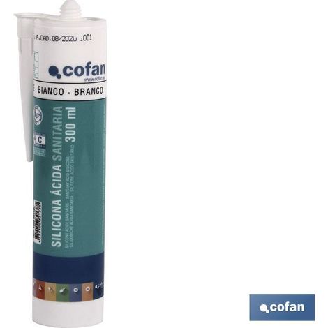 Silicone Acido Sanitario 300ml Bianco