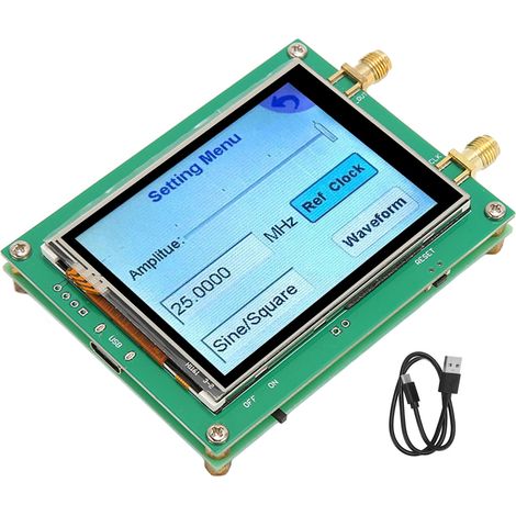 MAX2870 HF-Signalquelle, 2,8-Zoll-Touchscreen, hohe Präzision, geringes Rauschen (0,5 ppm), PLL, 23,5–6000 MHz (1/5)