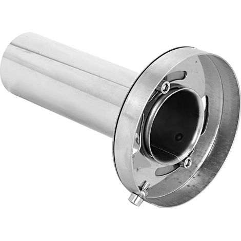 Ejoyous Silence D'échappement Automobile Universal en Acier Inoxydable Amovible Réglable Réglable Réglable à Tête Ronde D'échappement des Sons D'échappement (4,5 pouces). (1/5)