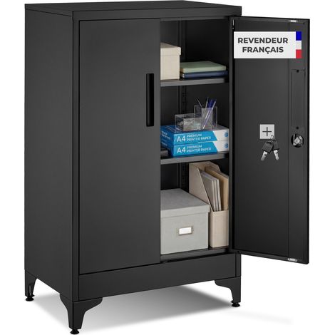 Armoire à dossiers Blake, fermeture magnétique, étagères réglables - (1/5)