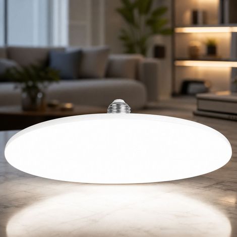 Ampoule LED Soucoupe 20W Blanc E27, Ø95mm, PC Translucide, IRC98, Anti-Scintillement, Étanche IP65, Éclairage Large Angle pour Maison (1/4)