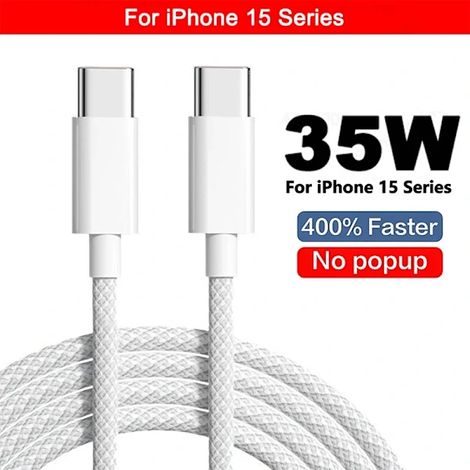 Chargeur sans fil magnétique PD 35 W pour iPhone 15, 14, 13, 12, 11 Pro Max, Plus, X, XR, XS Max. Nouveau câble USB de 2 m. (1/5)