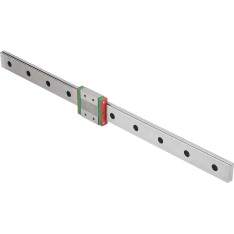 Rail de guidage linéaire MGW12C-400-1R en acier inoxydable, bloc coulissant large pour machines automatiques