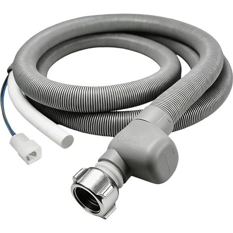 1.85 m Universal Inlet Hose for Dishwasher and Washing Machine with Water Stop 90°C 10 Bar