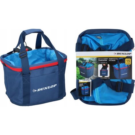 Bolsa para bicicleta, bolsa para manillar, cesta de la compra, Dunlop 15L (1/5)