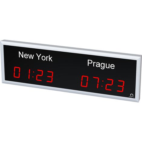 FRANKEL kaiserkraft, Horloge internationale à diodes LED, 2