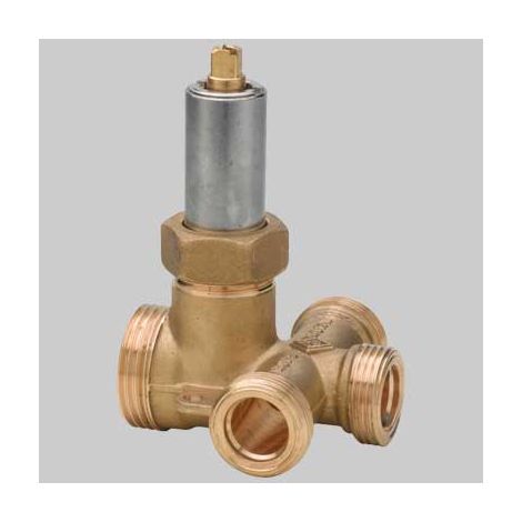 VALVOLA TRE USCITE PER CASSETTA DA INCASSO GAS  1 ingresso 3/4 uscita dn 15     RUBINETTERIE BRESCIANE