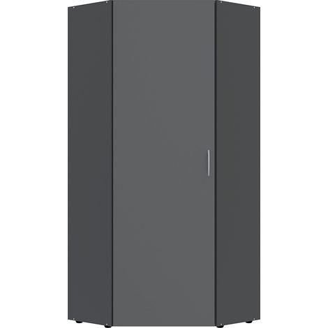 Eckschrank graphit MIAMI-43, B/H/T ca. 80/185/80 cm (1/3)