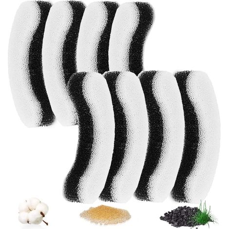 8 Packs Filtre Fontaine pour Chat Filtres de Rechange pour Fontaine pour WF050TP Remplacement de Filtre HA CH PE1 Fontaines Boire (1/4)