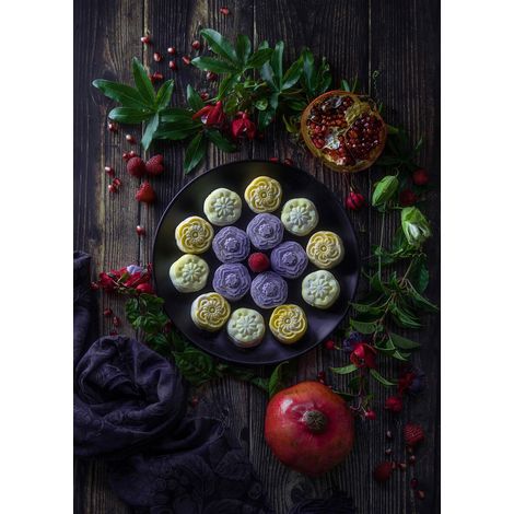 Tableau sur toile gateau lavande 100x140 cm - Impression sur Toile Murale Décorative - Image imprimée en HD sur Toile - Toile sur Châssis en Bois FSC - Fabriqué en France (1/5)