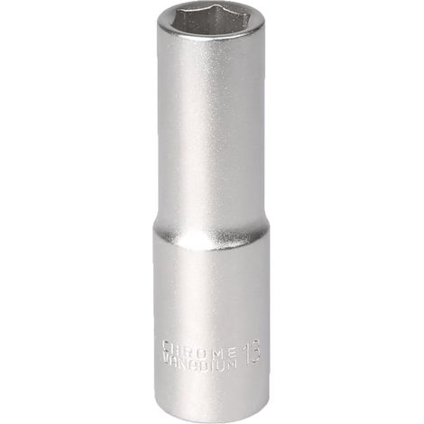 Punta de vaso de 13 1/2", 6 puntas, corta, de acero cromo-vanadio, 12313