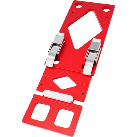 Rail de guidage à angle droit de 90° Plaque de serrage à positionnement à angle droit 90° avec rail de guidage latéral Compatible avec Guide, Butée en aluminium pour scies circulaires (1/5)