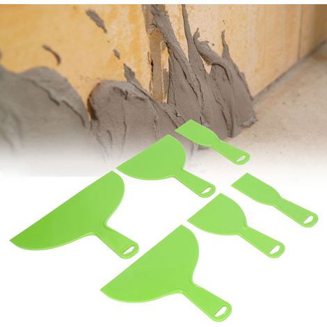 Ensemble de nettoyage de 6 pièces comprenant un grattoir à papier peint et un couteau à mastic (1/5)
