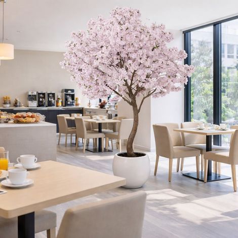 260cm XXL Artificial Cherry Blossom Tree with Decorative Planter - Premium Quality (1/5)