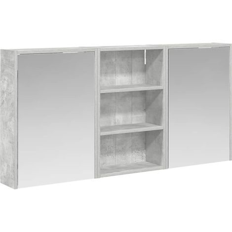 Maison Exclusive - Set di Armadi da Bagno con lo scaffale 3 pcs 126 x 16 x 62.5 cm