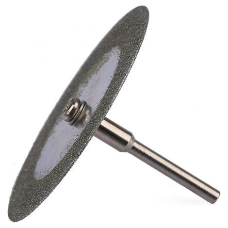 Lote de 5 discos de corte para acero al carbono de 60 mm, mini hoja de sierra de diamante con conexión de 3 mm para taladro y herramienta rotativa (1/5)