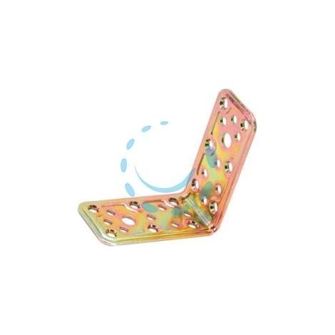 PIASTRA DI GIUNZIONE PESANTE AD ANGOLO ART.746 - mm.40x40x40x2,2 spess.