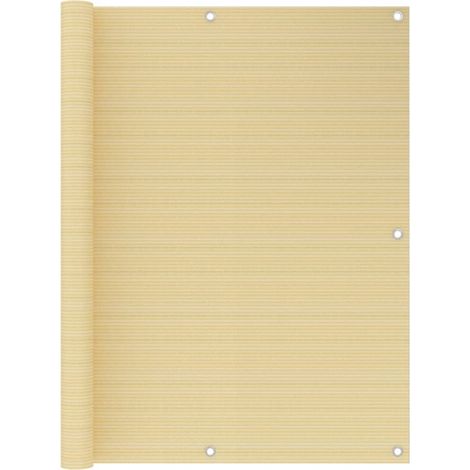 Écran de balcon brise pare vue protection confidentialité 120 x 400 cm PEHD beige