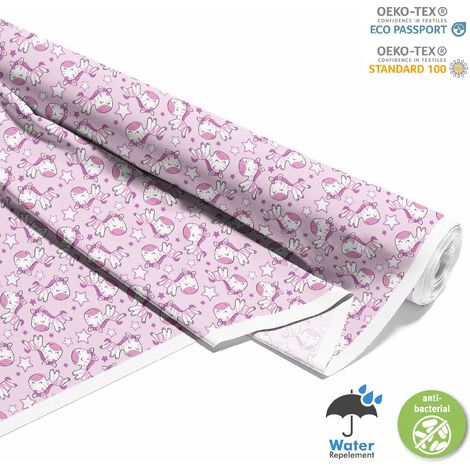 OUTDOOR DEKOSTOFFE OXFORD - Motiv rosa Pony I DX557