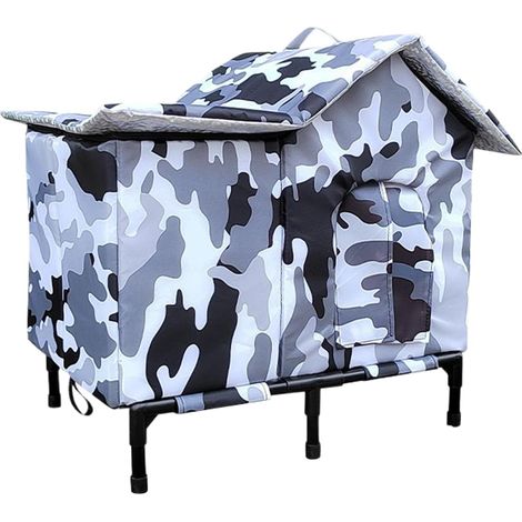Maison pour Chat,Caverne Fermée Résistante aux Intempéries Abri pour Chat (1/5)