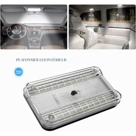 Éclairage intérieur de voiture à 36 LED pour fourgonnette et camion, éclairage de toit 12 V avec interrupteur à 3 vitesses (1/3)