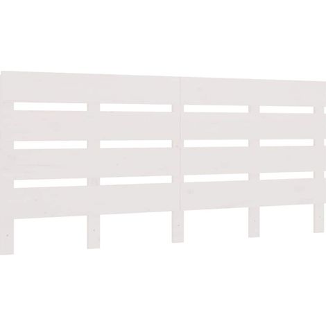Cabecero madera maciza de pino blanco 180x3x80 cm vidaXL