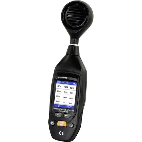 PCE Instruments CO2 / CO Detektor PCE-COG 10 inkl. Temperatur/Feuchtemessung 5000 Messpunktespeiche (1/5)