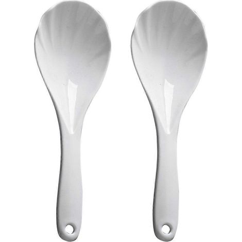 Lot de 2 spatules à riz réutilisables, cuillères à riz antiadhésives, spatules de service pour le riz (1/5)