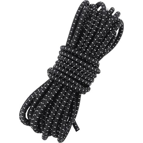 Cordon élastique noir Fantasyon 4 mm, 10 mètres, multifonctionnel (1/5)