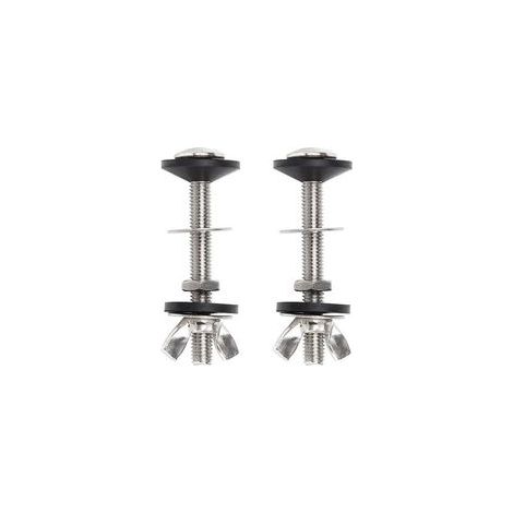 Lot de 2 boulons de fixation pour réservoir de toilettes en acier inoxydable, fixation universelle pour cuvettes de toilettes fa (1/5)