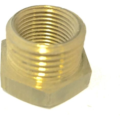 Réduction hexagonale laiton brut 1x1 / 2 mf en laiton