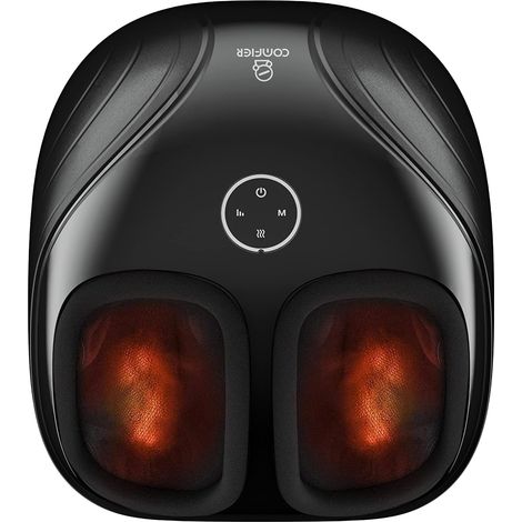 Masseur Pied Professionnel - Appareil de Massage Pieds Shiatsu avec Chaleur, Pétrissage en Profondeur, Roulement 3D et Compression d'Air pour une Détente Complète - Cadeau pour homme/femme (1/5)