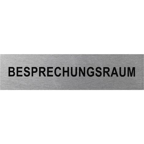 Targa per porta in alluminio besprechungsraum 160x40mm