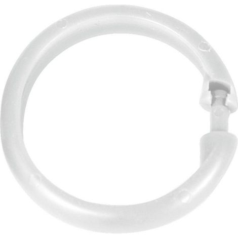 Duschvorhanghaken LARGE 12 Stück, Farbe weiß, Wenko