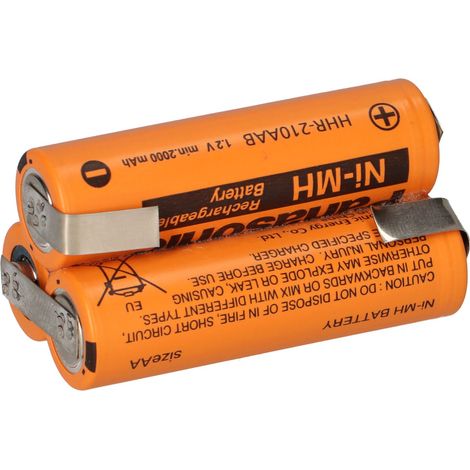 3,6V 2080mAh Akkupack Mignon AA Ni-MH HHR210AA Lötfahne (1/5)