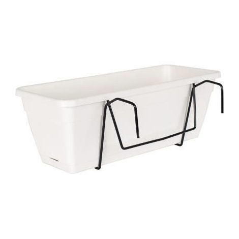 Kit Jardiña Venezia de ARTEVASI con reserva de agua - 10 L - 49 x 19,5 x 16,6 cm - Blanco