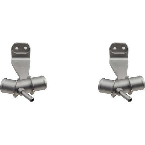 Deux tuyaux de sortie de liquide de refroidissement de moteur automobile en aluminium, 1657722030 (16577-22030), compatibles avec les modèles 1.8L L4 de 2009 à 2017. (1/5)