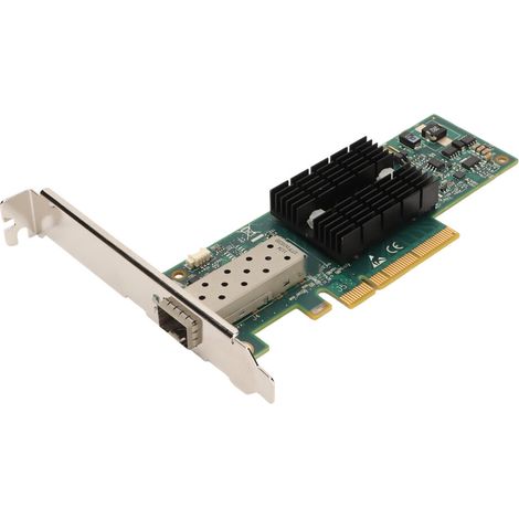 Dieser Hochgeschwindigkeits-SFP+-Ethernet-Adapter unterstützt zwei 10-Gb-Verbindungen, ist langlebig, verfügt über eine ausgezeichnete thermische Stabilität und ist mit einer Vielzahl gängiger Netzwer