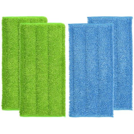 Set mit 4 Mikrofaser-Wischmopp-Pads, kompatibel mit wiederverwendbaren Swiffer Mikrofaser-Wischmopp-Nachfüllpads (30,5 x 15,2 cm).