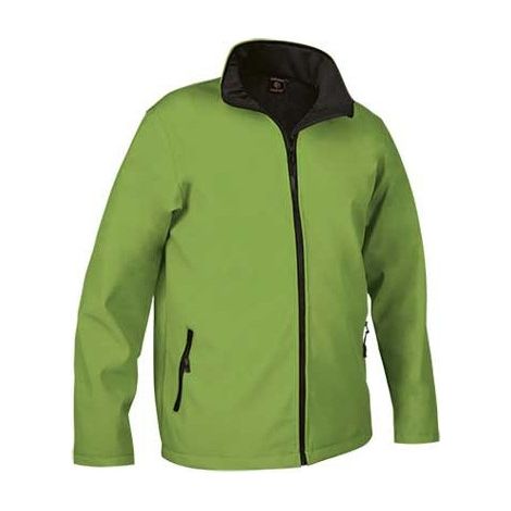 Chaqueta softshell hidrofugada y cortavientos VALENTO Horizon 3 Verde manzana