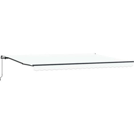 Auvent Blanc 500 × 300 cm tissu vidaXL (1/5)