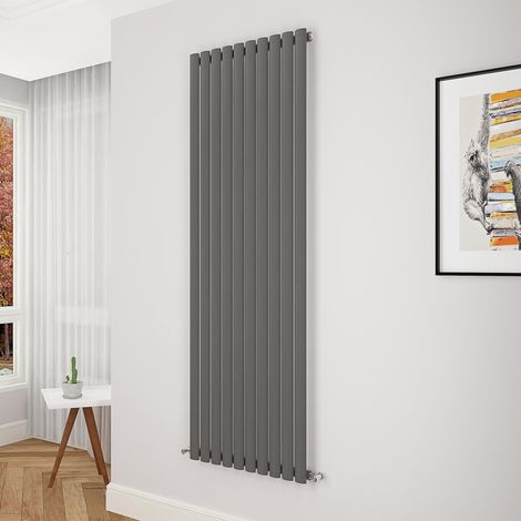 Biubiubath Oval Column Radiator 1800x590mm Single Anthracite (1/5)
