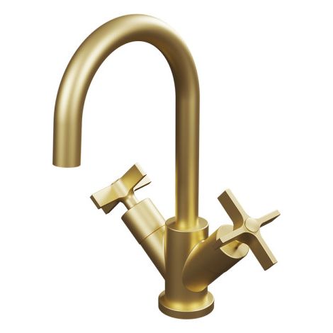 Mélangeur Lavabo Cross Road Or Brossé - CRISTINA ONDYNA CR22696P