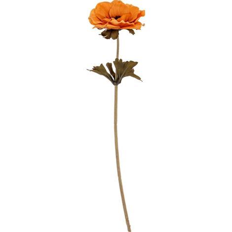Yellow Anemone Stem Artificial Flower - Plastic - L10 x W10 x H38 cm - Yellow
