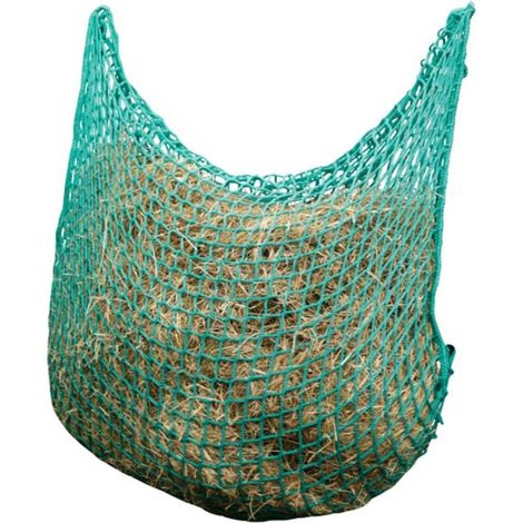 Rete fieno flexistrong verde 90x90 cm extra spessa con cinghie a chiusura rapida